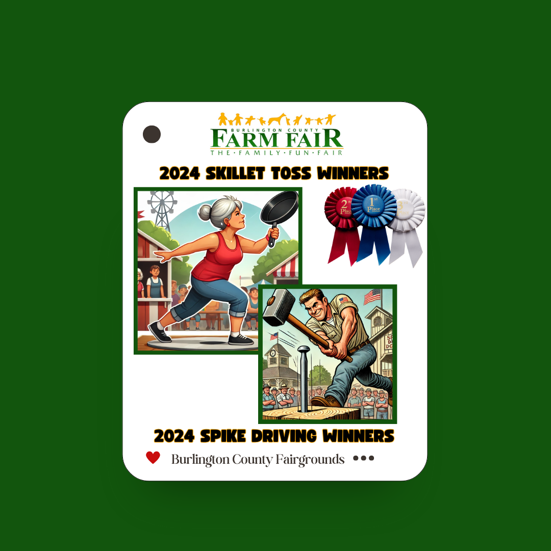 Skillet Toss and Spike Driving 2024 Winners